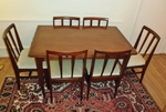 1960s Volnay Dining Table & Six Chairs – John Herbert / A Younger Ltd 