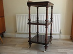 Regency Mahogany 3 tier Whatnot / Etagere / Buffet