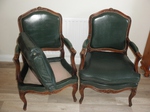 Pair of Louis XV Style French Fauteuils