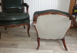 Pair of Louis XV Style French Fauteuils