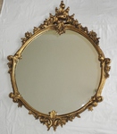 Large Ornate French Gilded Mirror – Circular form