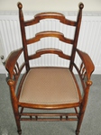 Liberty & Co Arts & Crafts Elm Ladder Back Armchair