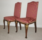 Pair of French Empire Style Mahogany Salon/Side/Bedroom Chairs 