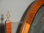 Edwardian Inlaid Mahogany Cheval Mirror