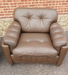 Pair of Art Deco Style - Ryesberg Mobler Leather Armchairs