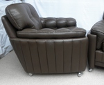 Pair of Art Deco Style - Ryesberg Mobler Leather Armchairs