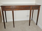 Edwardian Mahogany triple drawer Library / Writing Table