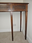 Edwardian Mahogany triple drawer Library / Writing Table