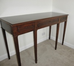 Edwardian Mahogany triple drawer Library / Writing Table