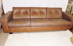  Large Leather (3-seater) Sofa by Søren Nissen & Ebbe Gehl 