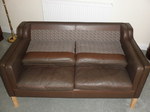 Stouby Brown Leather Sofa - 2 seater  