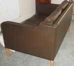 Stouby Brown Leather Sofa - 2 seater  