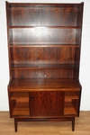 1960s Danish Bornholm Rosewood Bookcase Display Cabinet
