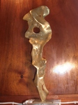 Abstract Gilt Bronze Sculpture by David Marshall