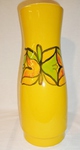 Poole Delphis Vase – Style No. 85 (green & orange on yellow) 