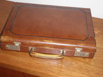 1970s Tan Leather Briefcase / Attaché Case 