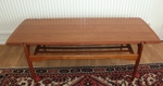 Danish Teak Coffee Table – Reversible flip-top & under-tier