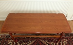 Danish Teak Coffee Table – Reversible flip-top & under-tier