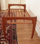 Danish Teak Coffee Table – Reversible flip-top & under-tier
