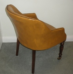 Vintage Leather Tub Chair / Desk Chair