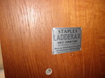 Staples Teak Ladderax 2 Bay Unit with Bureau