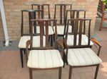 Danish Dining Table & Six Chairs