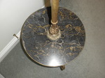 French Gilded Brass and Marble Standard / Floor Lamp