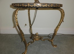 French Gilded Brass and Marble Standard / Floor Lamp