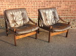 Pair of Torbjørn Afdal 'Hunter' Lounge Chairs