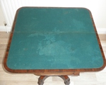 Regency Rosewood Pedestal Card Table