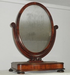 AN 22 - Victorian Oval Mahogany Toilet Mirror