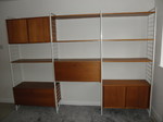 Ladderax 3 Bay Teak Unit by Staples