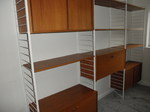 Ladderax 3 Bay Teak Unit by Staples