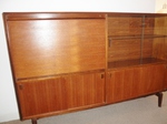 1960s Beaver & Tapley Cocktail Cabinet / Desk / Highboard Display Unit