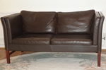 Danish Borge Mogensen style 2 seater Leather Sofa