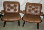 Pair of mid 20th century Scandinavian Lounge Chairs