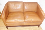 Danish Leather Sofa by Stouby 