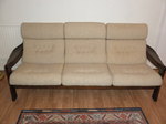 1960s Vintage 3 piece Lounge Suite: 3 Seat Sofa with 2 Armchairs 