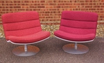Matched set of four - Artifort F978 lounge chairs designed by Geoffrey Harcourt