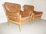Pair of John Mortensen / Magnus Olesen Lounge Chairs (Model 4521)