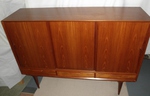 1960s 1960s Omann Jun Danish Teak High-board Cabinet – Model No. 17
