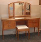 Stag Dressing Table with Stool (or Desk)