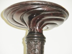 Large Victorian Carved Cuban Mahogany Torchére (c1850) 