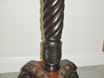 Large Victorian Carved Cuban Mahogany Torchére (c1850) 