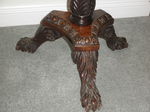 Large Victorian Carved Cuban Mahogany Torchére (c1850) 