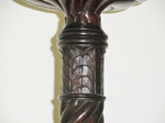 Large Victorian Carved Cuban Mahogany Torchére (c1850) 