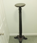 Large Victorian Carved Cuban Mahogany Torchére (c1850) 