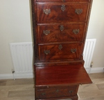 Flame Mahogany Chest on Chest