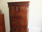 Flame Mahogany Chest on Chest