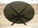 Sigurd Ressell / Vatne Møbler Smoked Glass Falcon Coffee Table